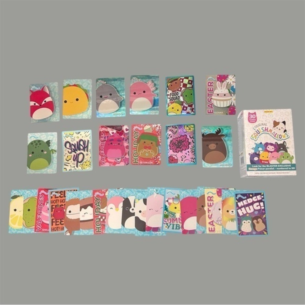 Colorful Squishmallows Trading Cards Collection